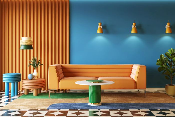 coloring the living room