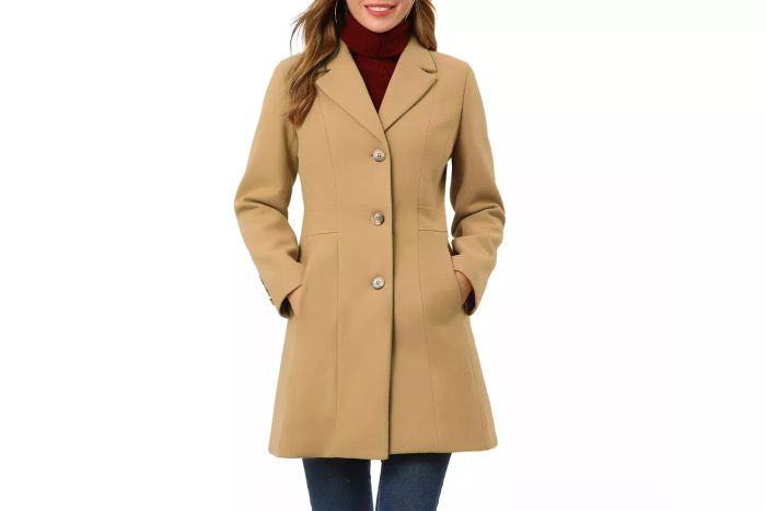 Target Allegra K Single Breasted Notched Lapel Long Winter Coat