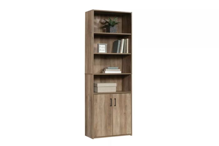 Walmart Mainstays Traditional 5-Shelf Bookcase with Doors