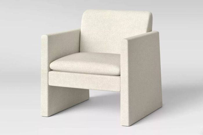 Target Peletier Fully Upholstered Accent Chair Cream - Threshold™