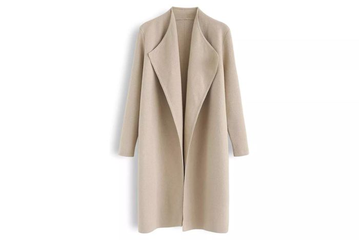 Amazon CHICWISH Open Front Knit Coat Cardigan