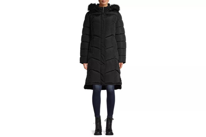 Walmart Big Chill Maxi Chevron Puffer Coat
