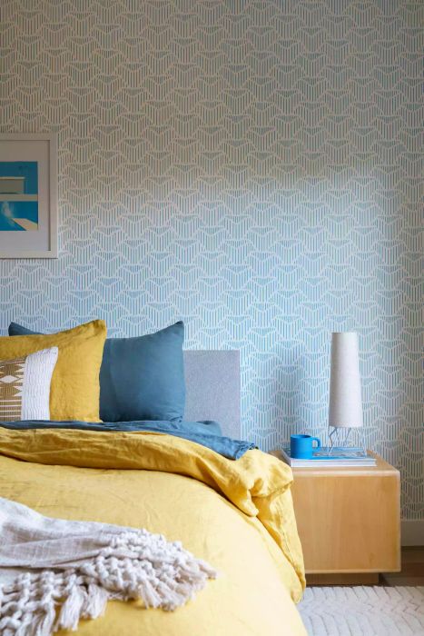 Yellow & Blue Bedroom