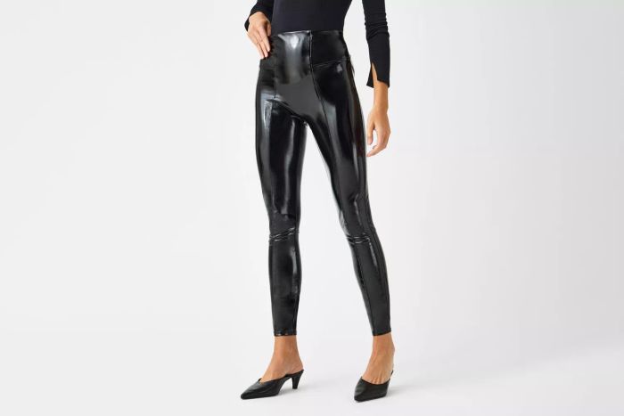Spanx Faux-Patent Leather Leggings
