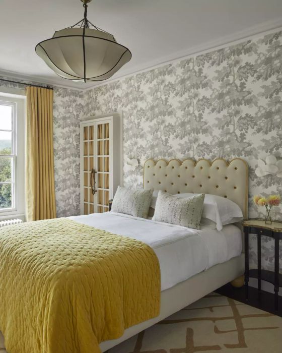 Yellow & Gray Bedroom