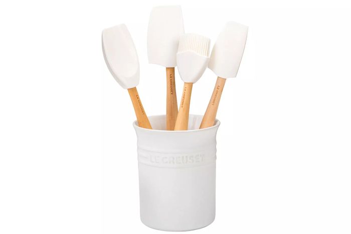 Wayfair Le Creuset Silicone 5-Piece Utensil Set with Crock