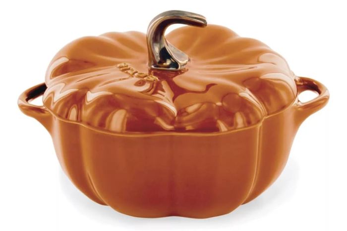 Amazon STAUB 0.5-qt Petite Ceramic Pumpkin, Oven & Stove Safe up to 572°F, Pumpkin Dish, Ceramic Baking Dish