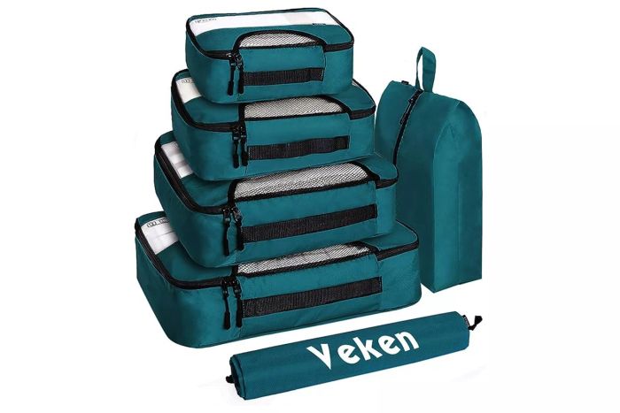 October Amazon Prime Day Veken 6 Set Packing Cubes for Suitcases, Travel Organizer Bags for Carry on Luggage, Veken Suitcase Organizer Bags Set for Travel Essentials Travel Accessories in 4 Sizes