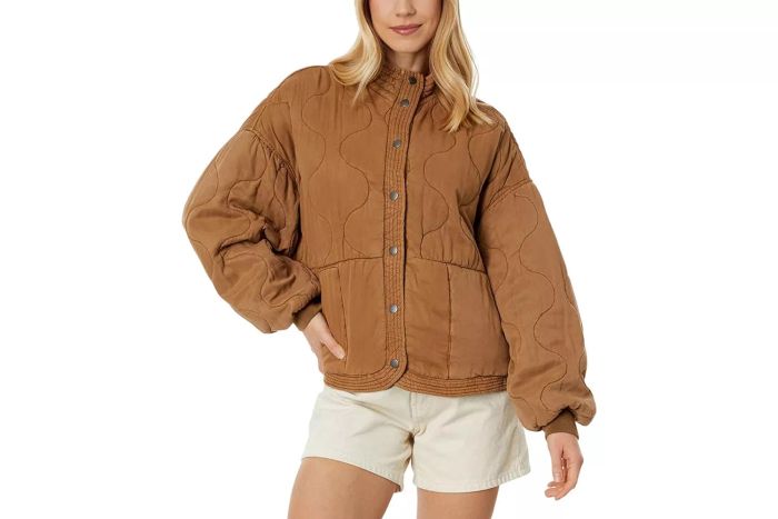 Amazon BLANKNYC Women's Luxury Tencel Drop Shoulder Quilted Jacket