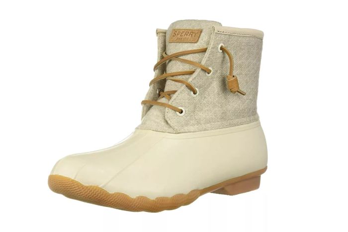 Amazon Sperry Women's Saltwater Emboss Wool Boots
