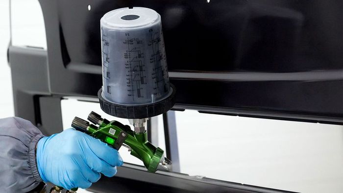 thin latex spray gun