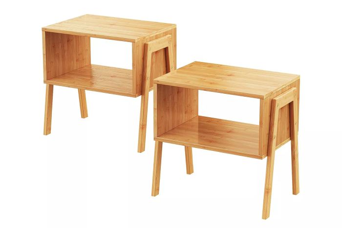 Amazon Pipishell Bamboo Stackable End Tables