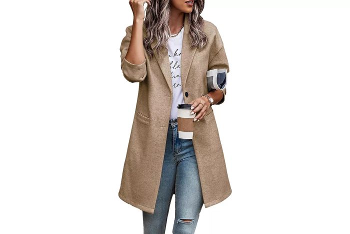 Amazon PRETTYGARDEN Women's 2023 Plaid Shacket Casual Button Jacket