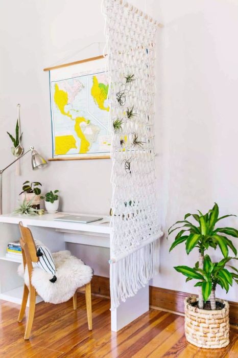 Room with Macramé Wall Hanging