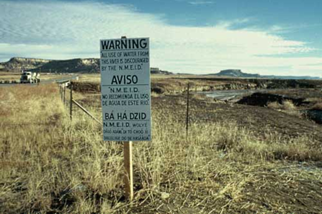 Church Rock Warning Sign
