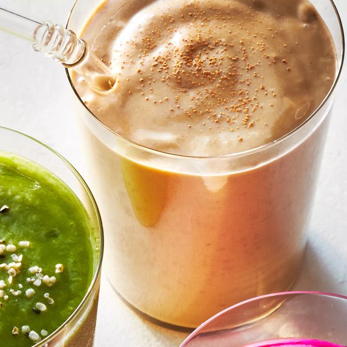 Coffee Tahini Smoothie in a Glass
