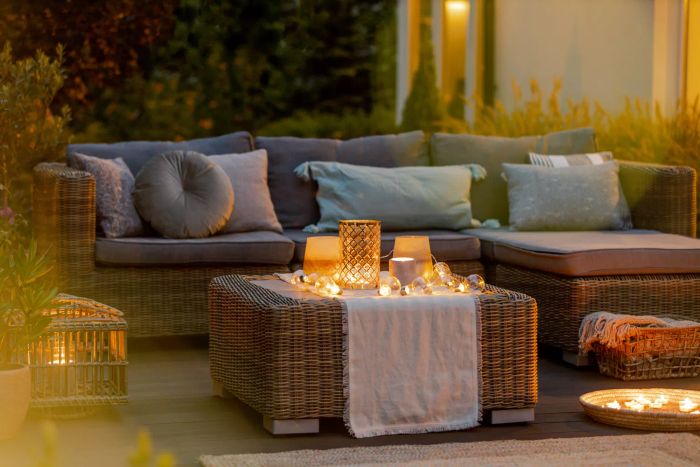 Candlelight in the outdoors