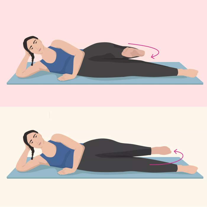 Pilates Glute Exercises: Side Kick Leg Series, Front to Back