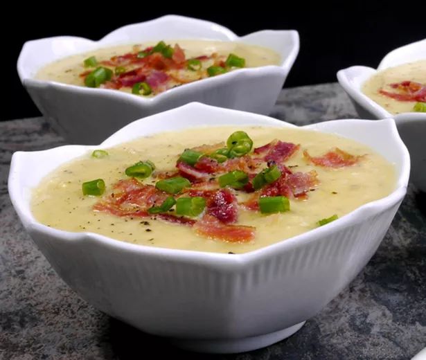 Leftover Mashed Potato Cheese Soup