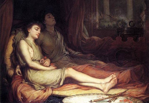 7_Waterhouse-sleep_and_his_half-brother_death-1874