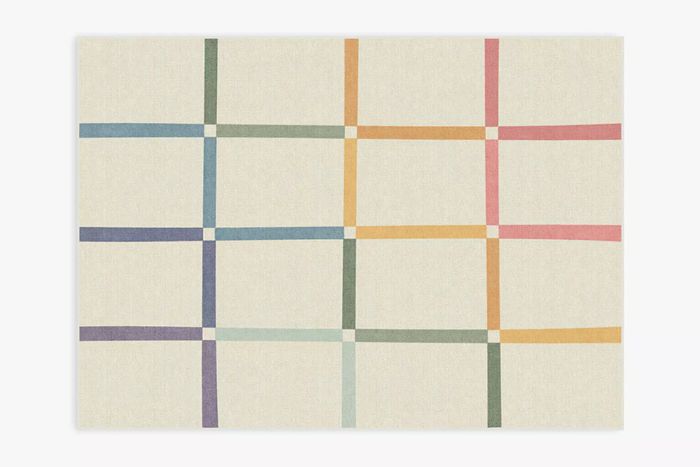 Ruggable The Home Edit Joanna Ivory Rainbow Premium Rug
