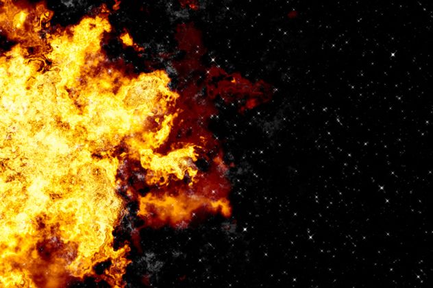 8- space explosion