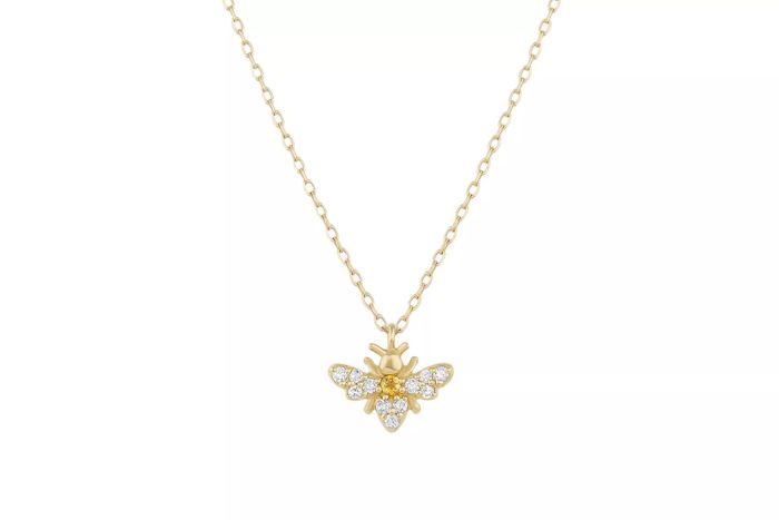Gorjana Diamond Bee Necklace