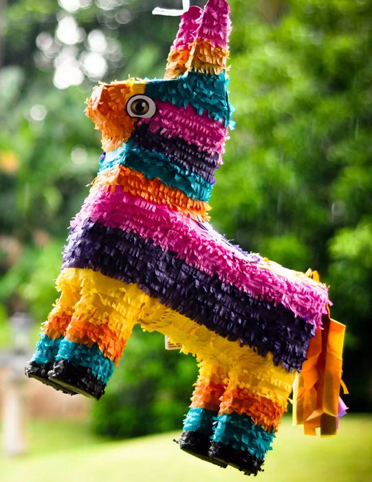 Rainbow piñata
