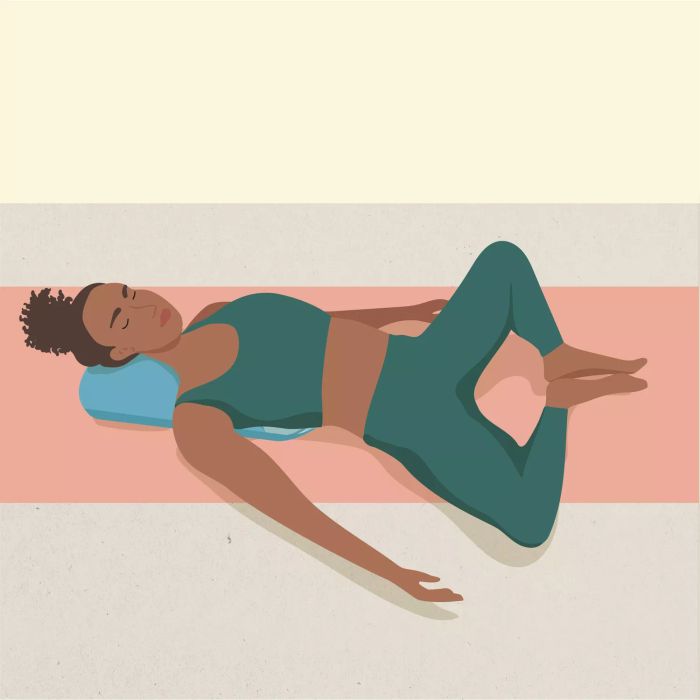 Yoga for Stress Relief: Reclining Bound Angle Pose with Bolster