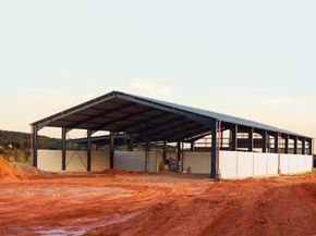 Agricultural pole barns.