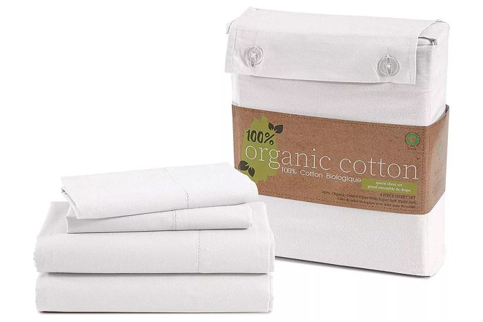 Amazon Prime Day LANE LINEN 100% Organic Cotton Sheets for Queen Size Beds