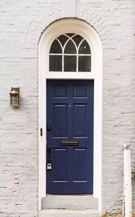 Door in the Georgetown district of Washington, DC, USA