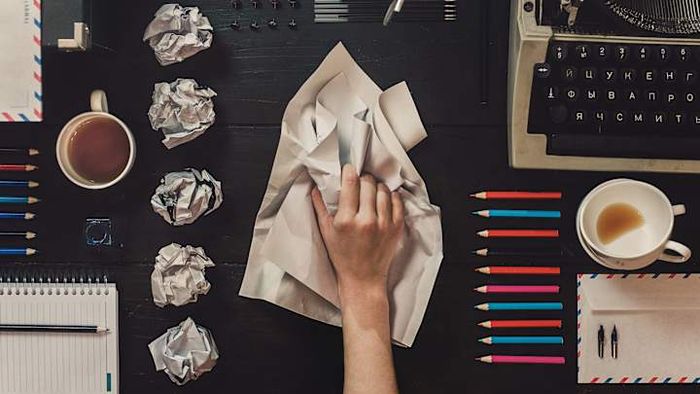 After writing about your emotions, consider tearing them up as a release.