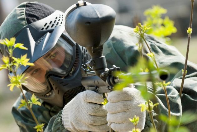 Paintball player
