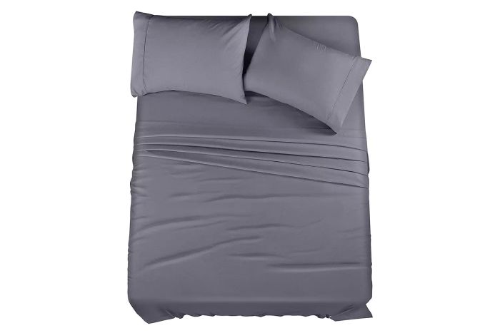 Utopia Bedding Queen Bed Sheets Set in Grey – Available on Amazon