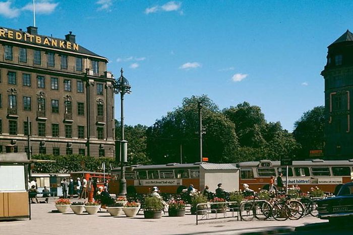 The location of the Kreditbanken building in Stockholm where the robbery that led to the creation of ‘Stockholm Syndrome’ took place.