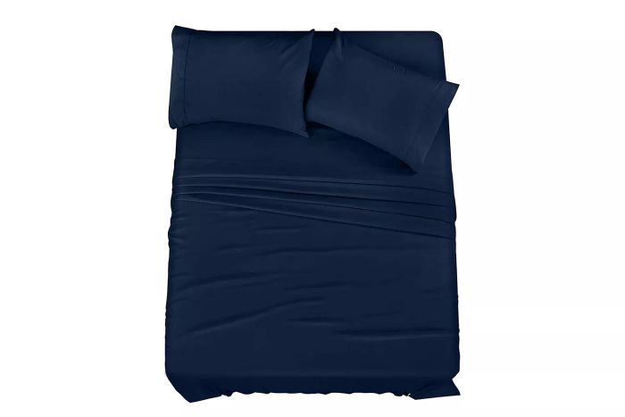 Utopia Bedding Queen Bed Sheets Set in Navy – Available on Amazon