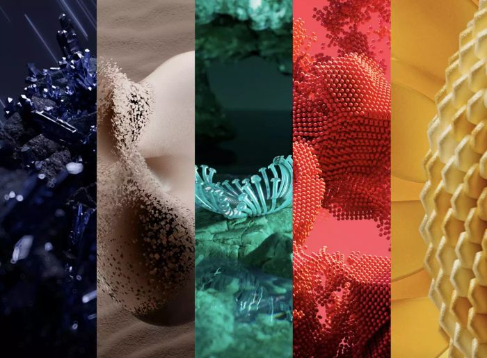 The Color Predictions for the Year from Coloro and WGSN in a palette.