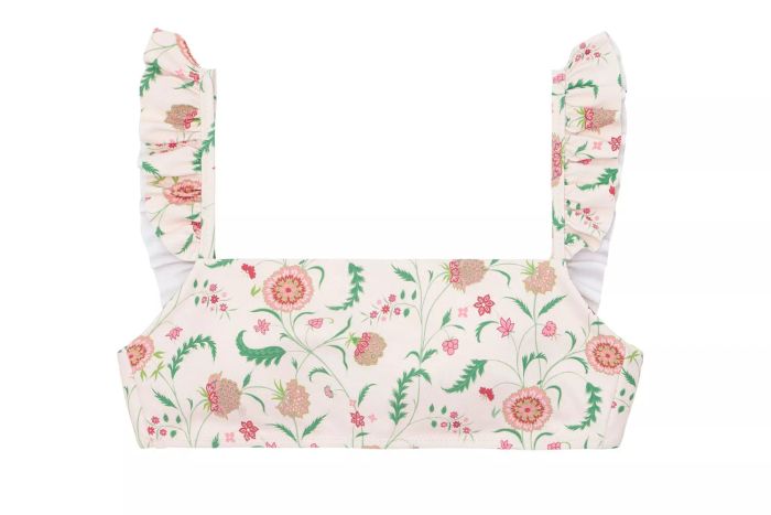 Minnow x Sister Parish Women's Cloister Botanical Ruffle Bikini Top