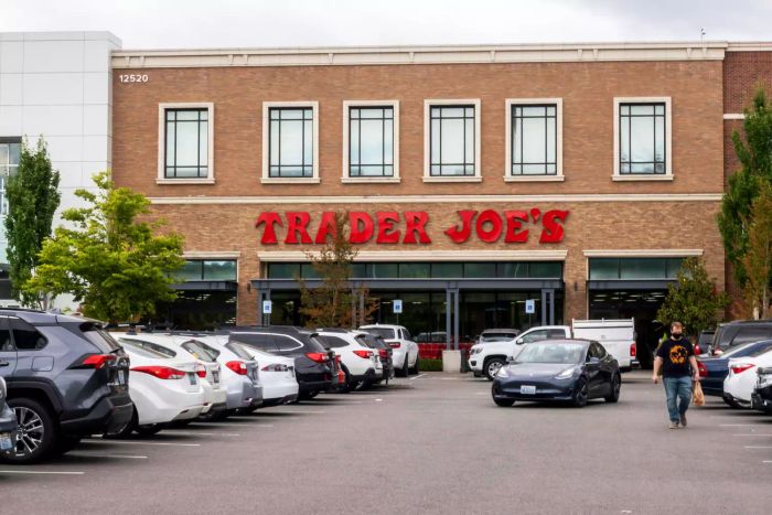 A Trader Joe's parking lot