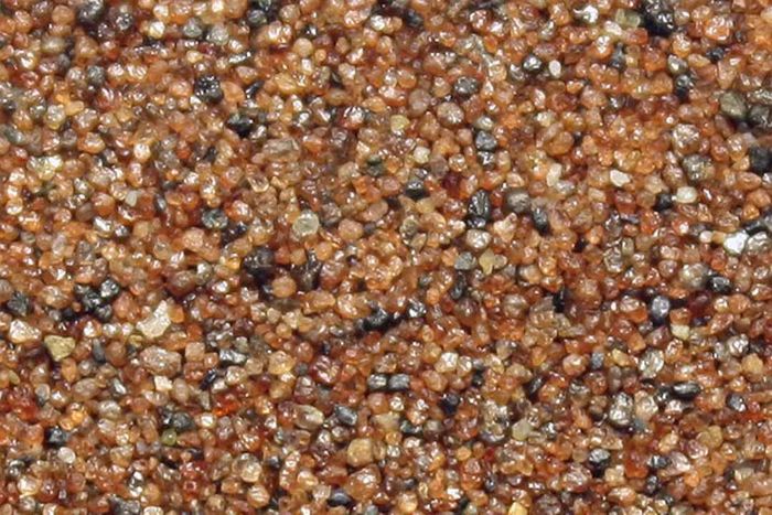 Heavy mineral sands primarily made of garnet crystals found at Cape Nome, Alaska.