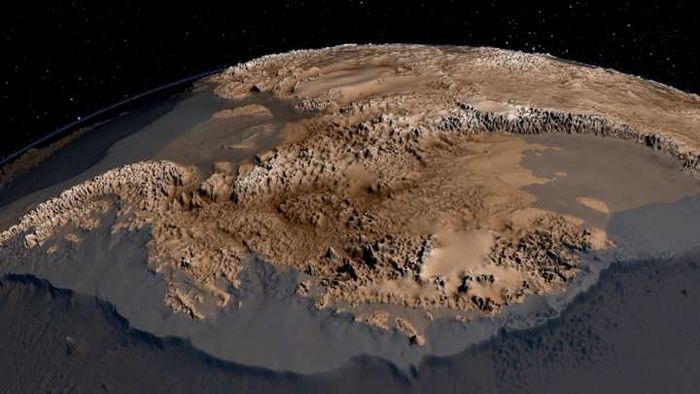 An ice-free Antarctica would look completely different from the icy expanse we know.