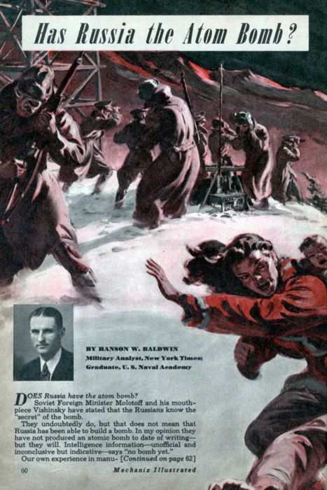 Magazine article from 1948 about Russia's nuclear capabilities