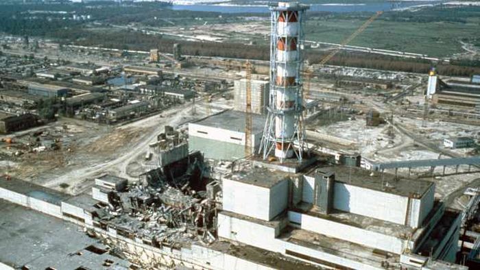 The aftermath of the 1986 meltdown at the Chernobyl Nuclear Power Plant.