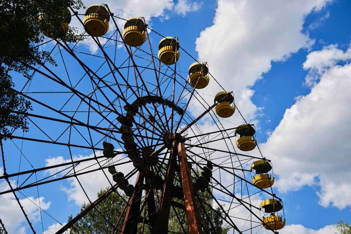 The abandoned Ferris wheel in Pripyat