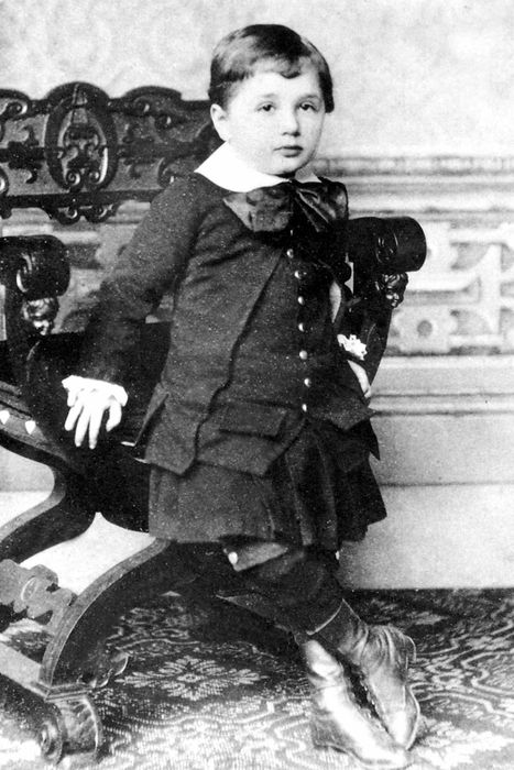 Albert Einstein (1879-1955) at age 3, 1882