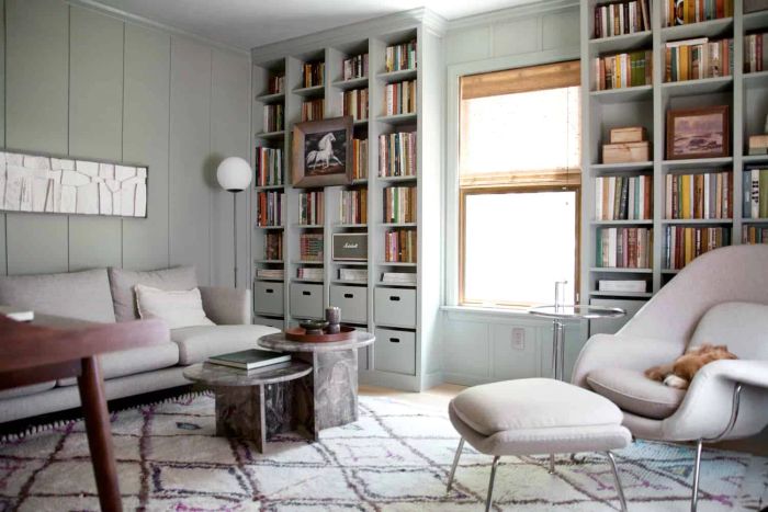 spacious home library