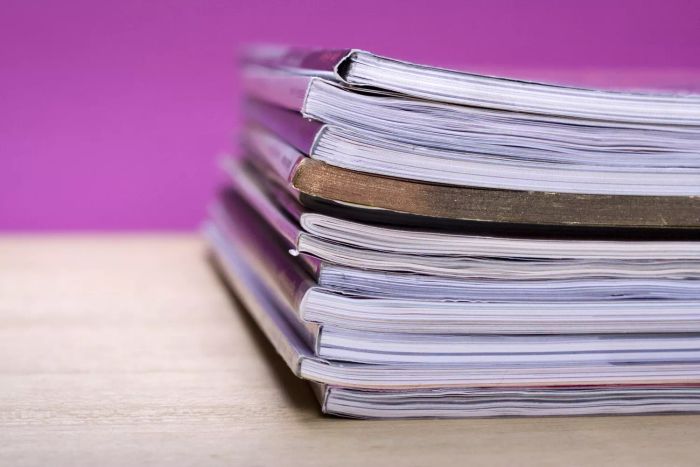 Upcycling Magazines Ideas - Pile of Magazines