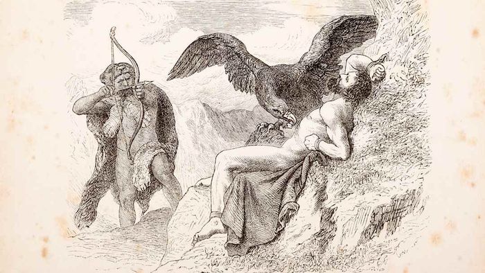 Prometheus, the god of myth.