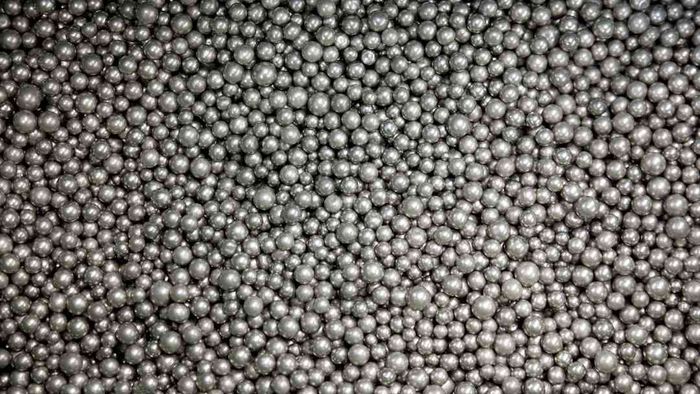 Pure nickel spheres